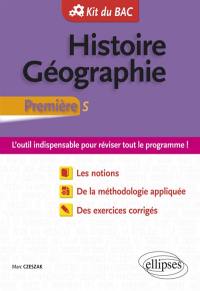 Histoire géographie, première S