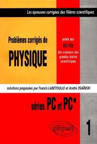 Problèmes de physique posés aux écrits des concours des grandes écoles scientifiques : séries PC et PC' 1997