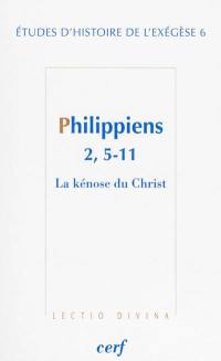 Philippiens 2, 5-11 : la kénose du Christ