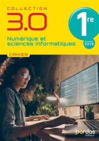 Numérique et sciences informatiques 1re : cahier : programme 2019