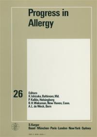 Progress in allergy, 26