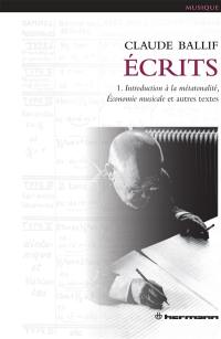 Ecrits. Vol. 1