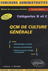 QCM de culture générale, catégories B et C