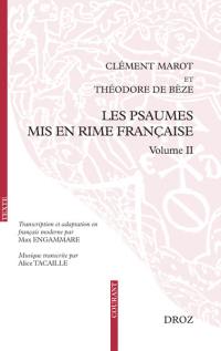 Les Pseaumes mis en rime françoise. Vol. 2