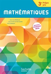 Mathématiques 3e prépa pro : nouveau programme 2016