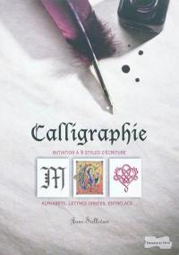 Calligraphie : initiation à 9 styles d'écriture : alphabets, lettres ornées, entrelacs...