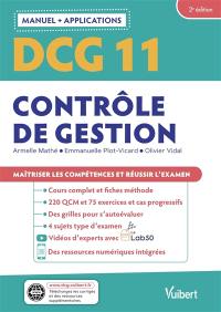 DCG 11, contrôle de gestion : manuel + applications