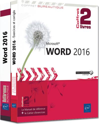 Word 2016 : coffret 2 livres