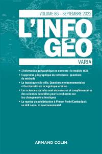 Information géographique (L'), n° 86-3. Varia