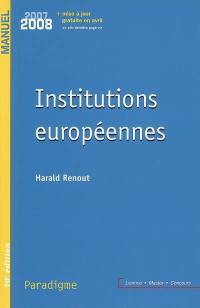 Institutions européennes 2007-2008