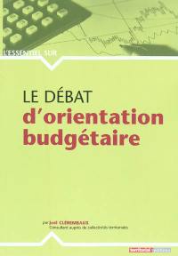 Le débat d'orientation budgétaire