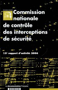 15e rapport d'activité : année 2006