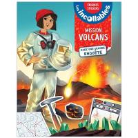Les incollables : mission volcans avec une grande enquête : énigmes stickers