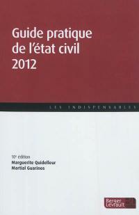 Guide pratique de l'état civil 2012
