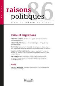 Raisons politiques, n° 86. Crise et migrations