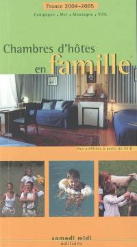 Chambres d'hôtes en famille en France