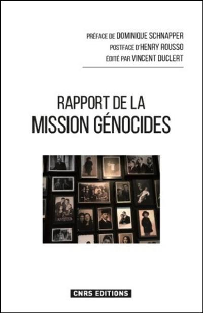 Rapport de la Mission d'étude en France sur la recherche et l'enseignement des génocides et des crimes de masse