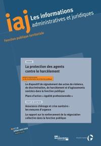 Informations administratives et juridiques, n° 7-8 (2020). La protection des agents contre le harcèlement