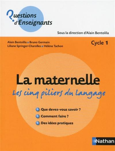 L'école maternelle : les cinq piliers du langage, cycle 1