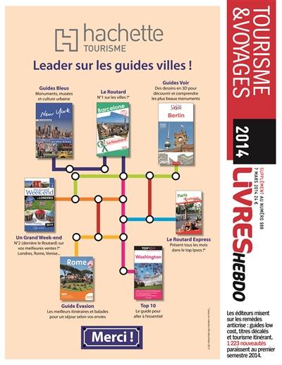 Livres Hebdo, supplément, n° 988. Tourisme & voyages 2014