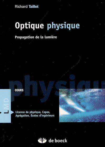 Optique physique : propagation de la lumière : cours