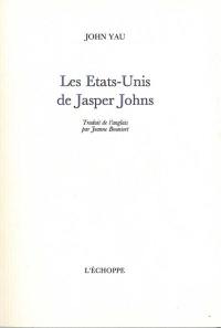 Les Etats-Unis de Jasper Johns