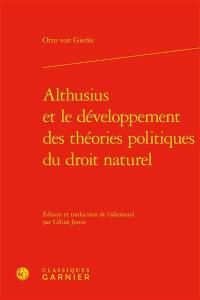 Althusius et le développement des théories politiques du droit naturel