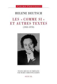 Les Comme si : et autres textes (1933-1970)