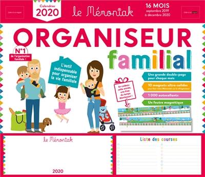 Organiseur familial Mémoniak, calendrier 2020 : 16 mois de septembre 2019 à décembre 2020