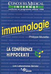 Immunologie : le concours médical internat conforme au programme officiel 1998