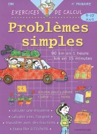 Problèmes simples CM1-4e primaire, 9-10 ans