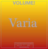 Volume !, n° 11-2. Varia