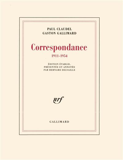 Correspondance : 1911-1954