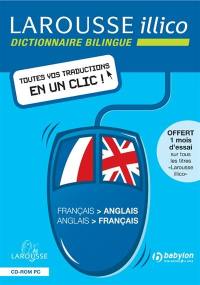 Larousse illico français-anglais, anglais-français : toutes vos traductions en un clic