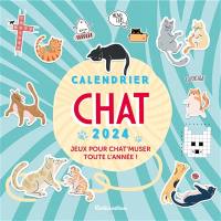 Chat : calendrier 2024 : jeux pour chat'muser toute l'année !