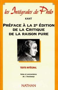 Préface à la 2e édition de la Critique de la raison pure