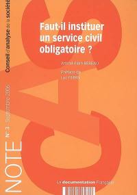 Faut-il instituer un service civil obligatoire ?