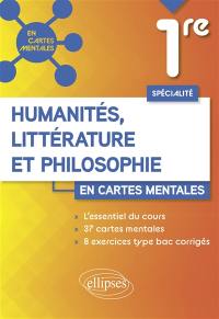 Humanités, littérature et philosophie, spécialité 1re : en cartes mentales