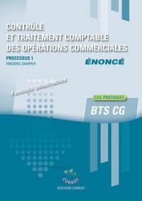 Contrôle et traitement comptable des opérations commerciales : processus 1, BTS CG : énoncé, cas pratiques