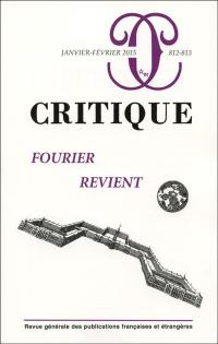 Critique, n° 812-813. Fourier revient