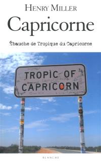 Capricorne : ébauche de Tropique du Capricorne