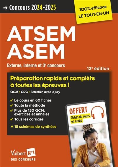 ATSEM, ASEM : externe, interne et 3e concours : concours 2024-2025