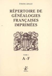 Répertoire de généalogies françaises imprimées