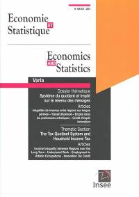 Economie et statistique, n° 526-527. Système du quotient et impôt sur le revenu des ménages