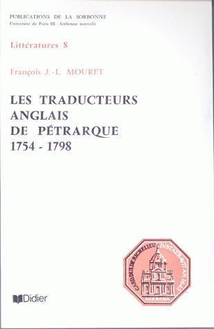 Les traducteurs anglais de Pétrarque : 1754-1798