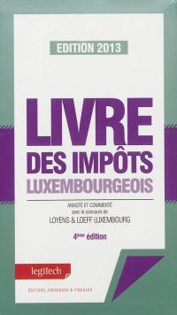 Livre des impôts luxembourgeois : édition 2013