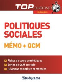 Politiques sociales, mémo + QCM : édition 2015