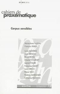 Cahiers de praxématique, n° 59. Corpus sensible
