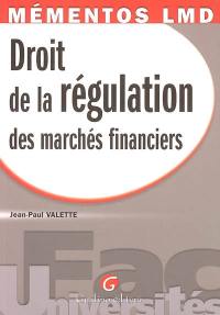 Droit de la régulation des marchés financiers