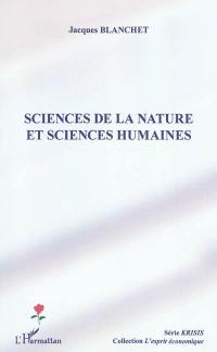 Sciences de la nature et sciences humaines